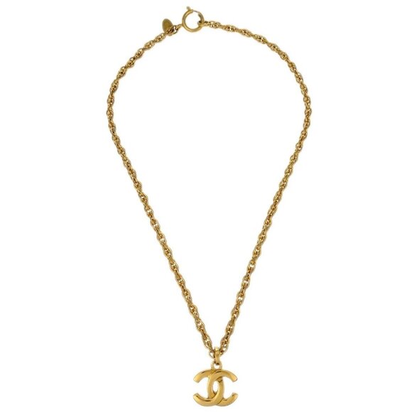Chanel Gold CC Chain Pendant Necklace - Picture 1 of 8